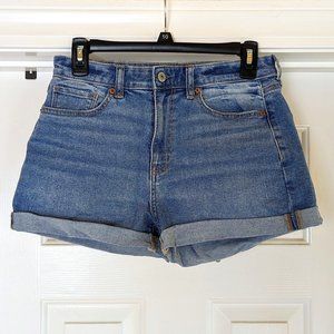 American Eagle Stretch Mom Shorts Faded Denim Size 4 - Barely Worn, EUC